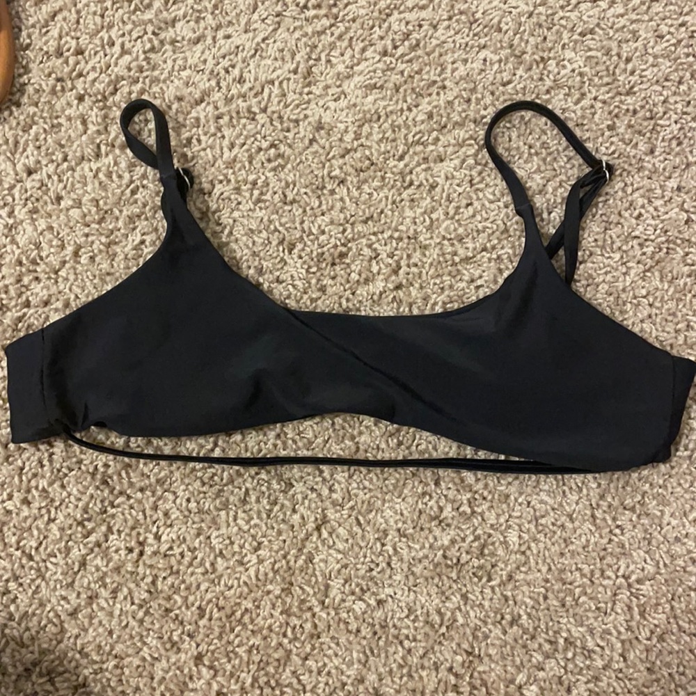 Black Bikini Strap Top